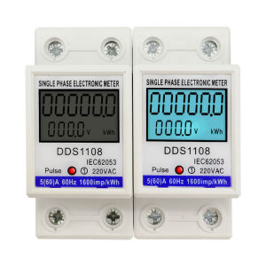 Multimeter Digital Electric Energy Power Meter With Or Without Backlight KWH V A W Single Phase Wattmeter AC 230V 50/60Hz
