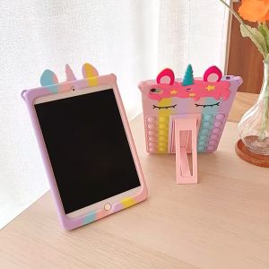 iPad Pro 9.7 inch 2016 Unicorn Push Bubble Case Anak Casing Cover Lucu Casing Stand Berdiri