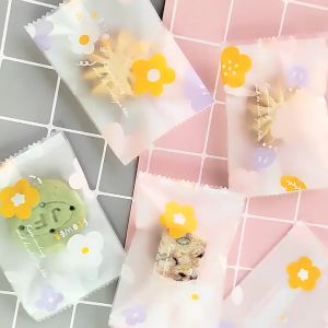 Set 100 Túi cookies 7*10cm túi đựng bánh quy kẹo bánh rong biển các loại