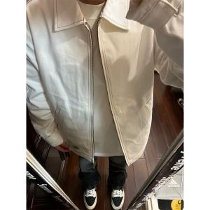 Áo Khoác Ngắn Màu Kaki Cleanfit Dành Cho Nam Xuân Thu Thương Hiệu Mới Cao Cấp Phong Cách Mỹ Đường Phố Detroit Áo Khoác Polyester Dài Tay Thường Xuyên