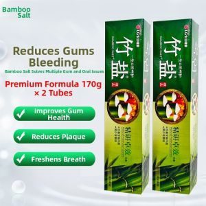 Bamboo Salt | Toothpaste for Gum Health and Fresh Breath 2 Tubes