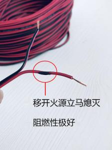 0.5 Square * 2 Pure Copper Audio Horn Wire Red and Black Double Core Wire High Temperature Flame Retardant Speaker Line Double Row Flexible Wire