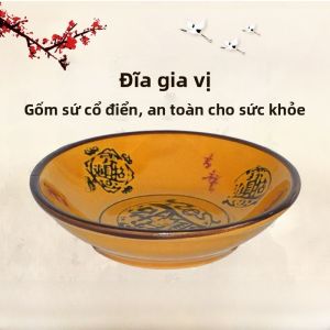 Đĩa Trang Trí Bằng Gốm Sứ Kiểu Trung Quốc Dùng Để Đựng Nước Sốt Đĩa Nhỏ Đựng Mắm Tôm Đĩa Đựng Dầu Đĩa Đựng Ớt Đĩa Tròn Dùng Cho Thương Mại