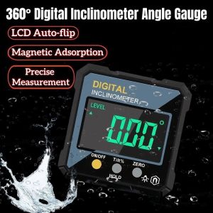 360° Digital Inclinometer Angle Gauge Measurement Electronic Tool Magnetic Suction Accurate Level
