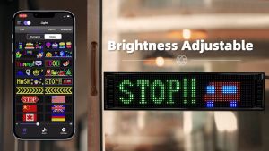 LED Signage for Business Programmable LED Sign Bluetooth APP Control Custom Text Pattern LED Display Sign for Store