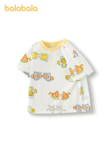 balabala Baby T Shirt Children Top Girl Clothing Boy Short Sleeve 2025 New Spring Summer Sweet Trendy