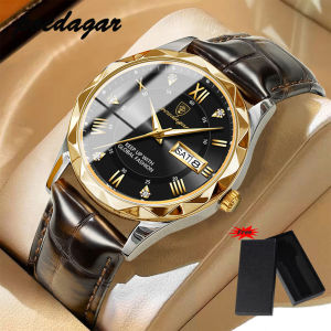 Poedagar นาฬิกาข้อมือผู้ชายนาฬิกาข้อมือแฟชั่นสำหรับผู้ชาย 615P + กล่องนาฬิกา