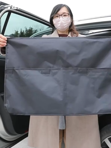SEAMETAL 4Pcs Magnetic Car Sunshade Side Window Curtain Detachable Spliced Sunscreen Heat Insulation Car Window Protector Cover