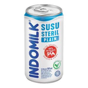 Indofood Susu Steril Sehat Indomilk Susu Steril Kaleng 189Ml Dua rasa honey Dan Plain Enak Ga Enekin