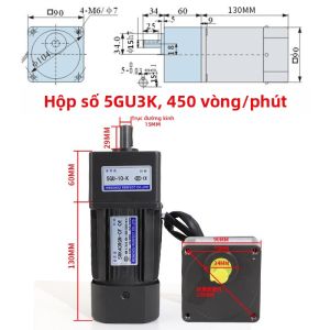 Động Cơ Giảm Tốc Điều Chỉnh Được 40W