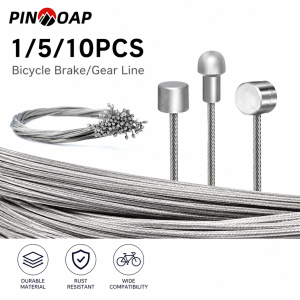 PINMOAP Bike Brake Shift Cable Bicycle Inner Wire Fit MTB Road Bikes Derailleur Gear Cycling Replacement Maintenance Repair Tool