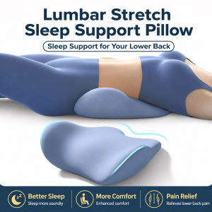 Memory Foam Lumbar Waist support Pillow Sleeping waist pillow Lumbar spine pressure Relief Pillow Suitable for sleeping prolonged sitting Back Cushion for Car Office Chair Gaming Chair