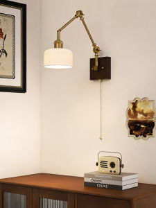 SHIGUANGSUIDAO | Retractable Antique French Arm Wall Light