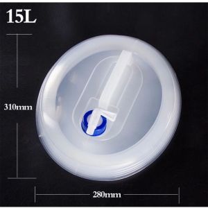 Folding Collapsible Portable Water Bucket Storage Container for Outdoor Camping Fishing Water Reserve Bekas Air