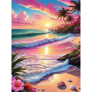 500/1000/1200/2000PCS Jigsaw Puzzle Seaside Sunset Landscape Art For Adults Great Weekend Relaxation And Family Fun