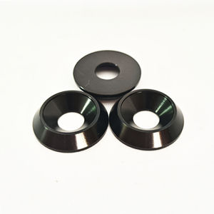 5/8pcs อลูมิเนียมเรียวปะเก็น M6 M8 Countersunk สกรูหัวถ้วยสกรูแหวนปิดผนึกปะเก็นอลูมิเนียมที่มีสีสันปะเก็น