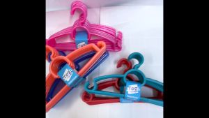 TORI HOME CARE™ 12pcs Baby hanger | Children Clothes Hanger | Penyangkut Baju Plastik Kanak-Kanak | Plastic Hanger