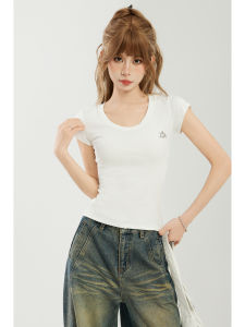 EVPGB | White Short Sleeve Tee Slim Fitting