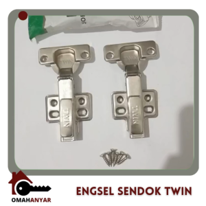 Engsel Sendok Lemari Hidrolis TWIN MORBIDO ELCO Slow Motion Soft Close 1pasang 2pc