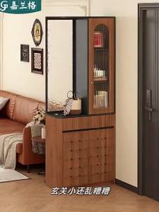 JIALANGE | Retro Style Solid Wood Entrance Hall Cabinet