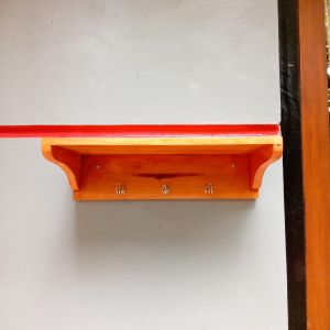 kapstok kastok Rak dingding kayu mahoni tempel Ambalan kayu papan