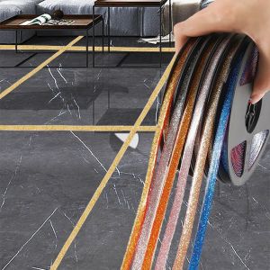 เทปกาวติดกระเบื้องเซรามิกยาว6เมตรเทปตะเข็บติดผนังแถบตกแต่งรถยนต์ติดที่สวยงามใช้ในห้องครัวห้องน้ำ