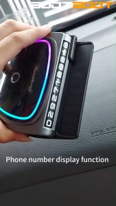 BOOTBOOT Car Solar Aromatherapy Air Freshener  Spray USB Charging Perfume Diffuser Parking Number Plate Supplies G16