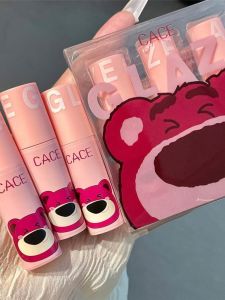 [Three Per Package] Berries Bear Lip Lacquer Lip Mud Matte Finish Non-Fading Student Plain Face White Lipstick Kit