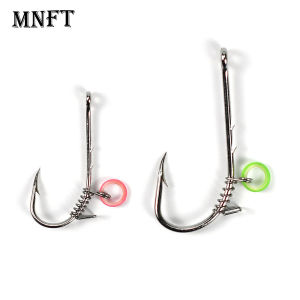 15Pcs/Box Live Shrimp Fixed Hook Carbon Steel with Hole 1# 2# 3# 4# 5# Bass Fishing Jig Assist Fly Hooks for All Kind of Fishing
