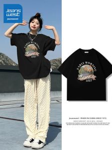 Jeanswest | Black Cotton Short Sleeve T-Shirt Large Size