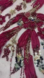 Luxury Big Stones 2026 New Fashion Design Fabric Handmade Embroidery Net Lace Beads For Womens Wedding Party Dresses