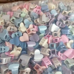 Korean Cute Claw Clip Solid Color Mini Cartoon Hair Clips Lazy Princess Sweet Girl Fairy Hair Pins