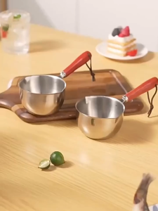 THE GREEN MILEหม้อน้ำมัน หม้อต้มนมสแตนเลส หม้อหุงต้มมัลติฟังก์ชั่นขนาดเล็ก หม้อสแตนเลสอเนกประสงค์