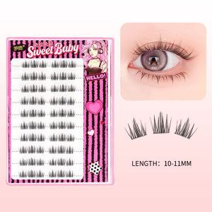 Individual Self-Stick Lash Clusters No Glue Needed Soft Idol Eyelash Extensions for Natural Look Reusable