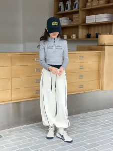 【Buy 1 Take 1】High Waist Drawstring Pants for girl Casual Lounge Sweatpants Lazy Style Fit Joggers