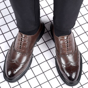 PAIR BOY | Heel Increase Genuine Leather Mens Shoes Business Formal
