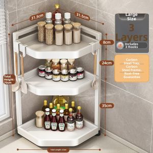 youqin | Corner Multifunctional Kitchen Shelf