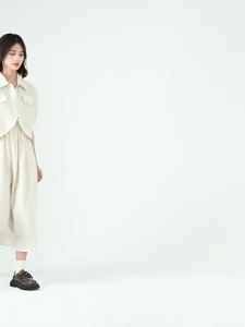 Áo Ngắn Tay Phong Cách Pháp từ Vải Bamboo Linen