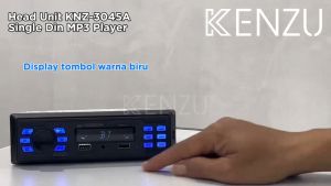 Head Unit Single DIN MP3 Player KENZU Car Audio Bluetooth Radio