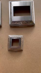 KOVEX 304 STAINLESS Foot Cover Square Tube Cover Rectangular Cover Tube Foot Cover (Price 1pcs)(304)(Smooth type)【COD】