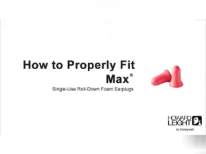 USA Honeywell Howard Leight Maximum Earplugs | NRR 33 dB Noise Reduction | Safety Hearing Protection | Work Study Sleeping | Soft Foam Comfortable Fit