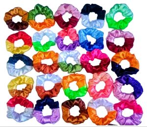 SCRUNCHIES COMBO SATIN fabric ang gaganda"1 bundle10 PCS RANDOM color COMBINATIONS