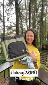 Tote Bag - Tas Ransel Multifungsi - Moral Flat - Pria Wanita - Grey Orange