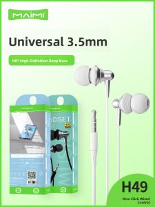 HiFi In-Ear Wired Earphones Noise Reduction 3.5mm Jack Plug And Play Music Listening McSupport High Quality Sound Experience