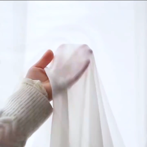 【READY STOCK】Premium White Sheer Curtain Langsir With Ring Puith for Window & Sliding Door Ready Made 140×160/220/255CM