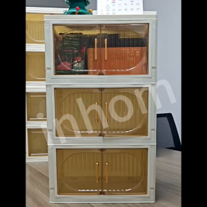 inhom 2-6 Tiers Storage Cabinet Foldable Plastic Storage Wardrobe Organizer For Clothes Toys Snacks Makeup