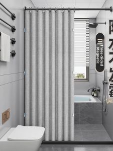 WEILAISHI | Waterproof Heavy Duty Mold Proof Shower Curtain Hole-free Installation