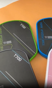 T700 Carbon Fiber Pickleball Paddle Set Cushion Grip Build Up Handle Balance Power Good Control Intermediate