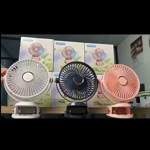 Portable Mini Clip Fan Cooler With Rechargeable Light Kipas Foldable Small For Air Outdoor Office Fan 风扇
