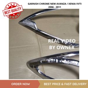 Paket Garnish Chrome Depan Belakang Mobil New Avanza Xenia VVTI 2006 - 2011